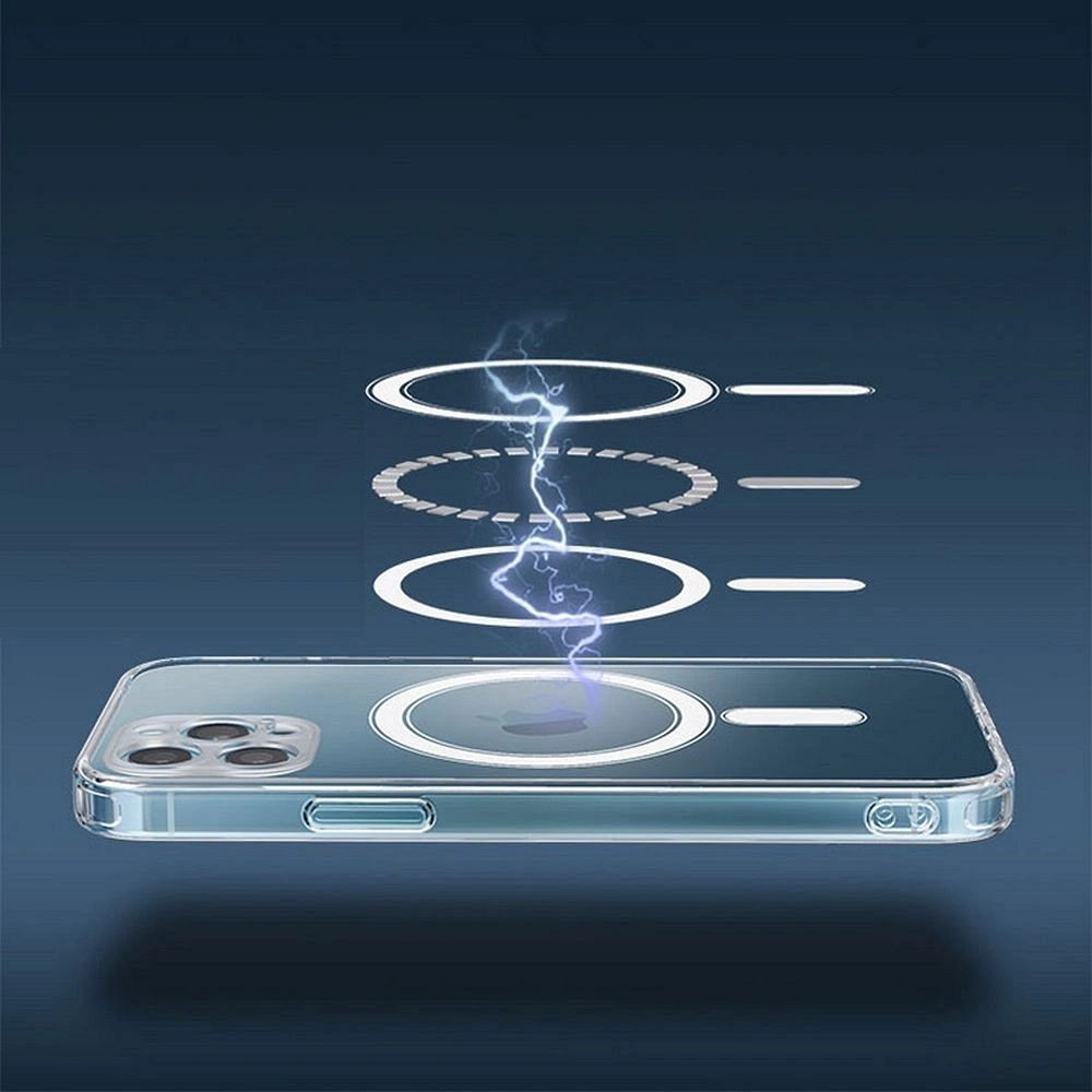 Smart iPhone 16e clear Magsafe dėklas, skaidri, 9 nuotrauka